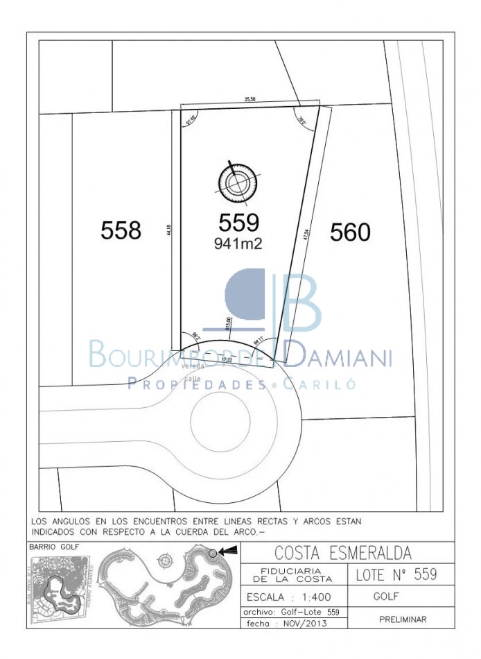 3009 - Lote en Golf II Costa Esmeralda